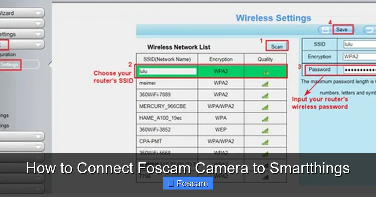 How to Connect Foscam Camera to Smartthings