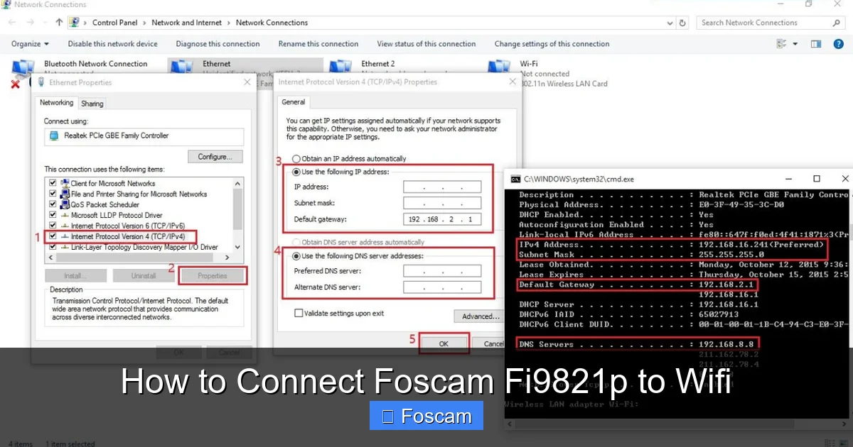 How to Connect Foscam Fi9821p to Wifi