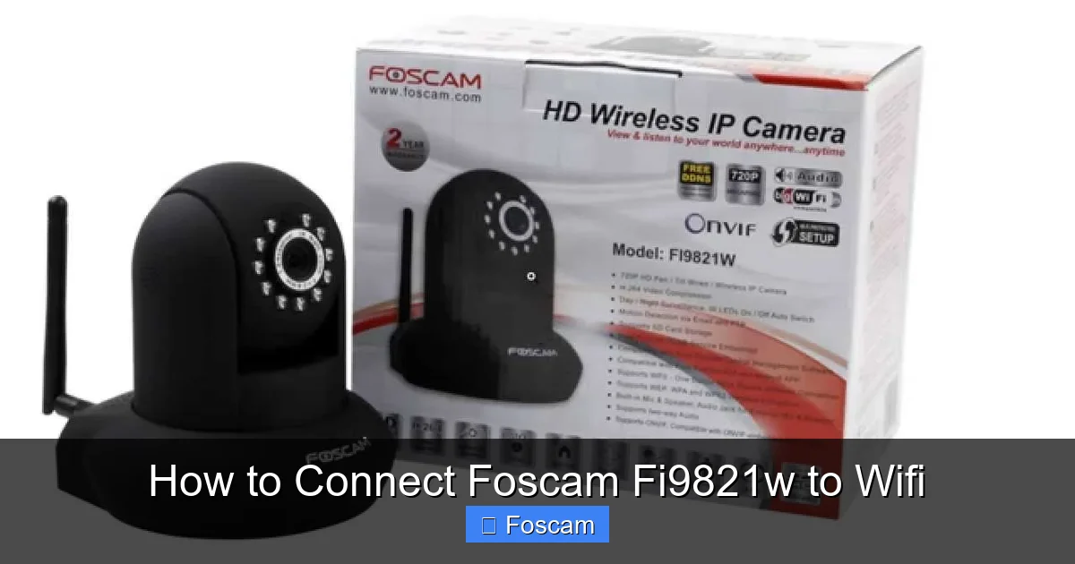 How to Connect Foscam Fi9821w to Wifi