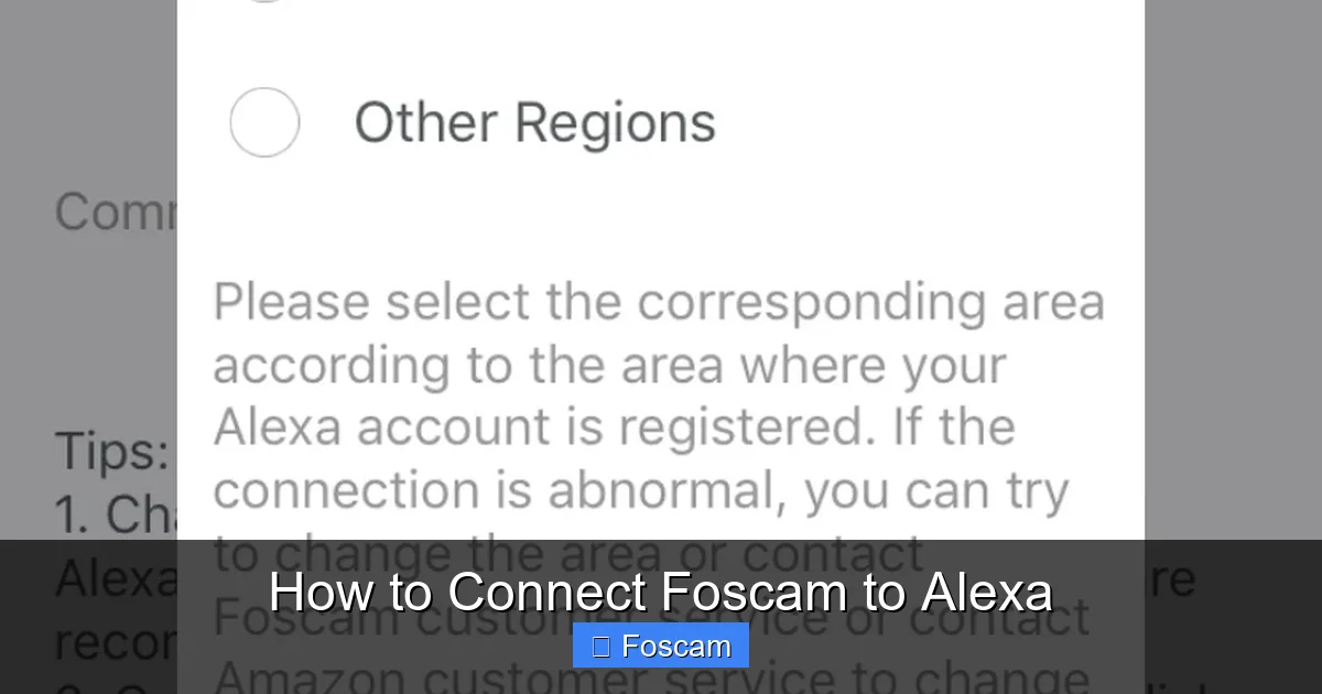 How to Connect Foscam to Alexa