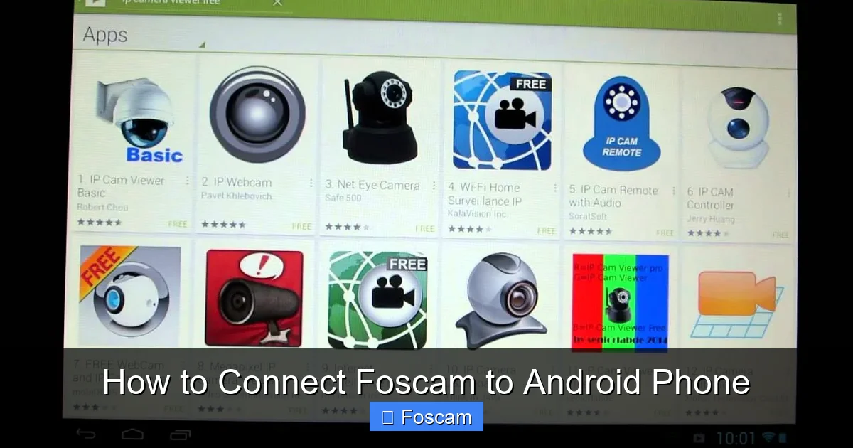 How to Connect Foscam to Android Phone
