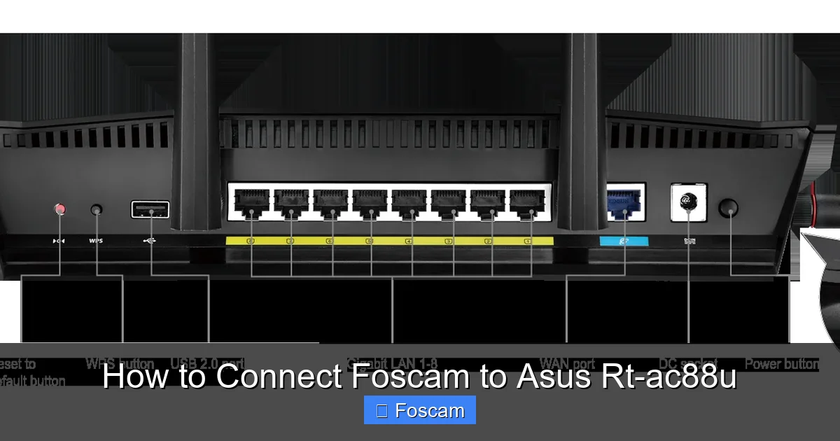 How to Connect Foscam to Asus Rt-ac88u