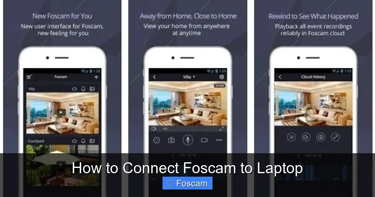 How to Connect Foscam to Laptop