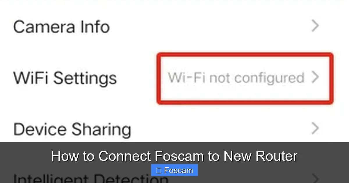 How to Connect Foscam to New Router