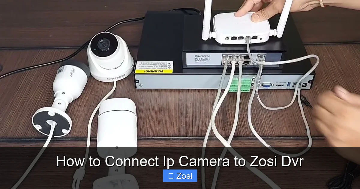 How to Connect Ip Camera to Zosi Dvr