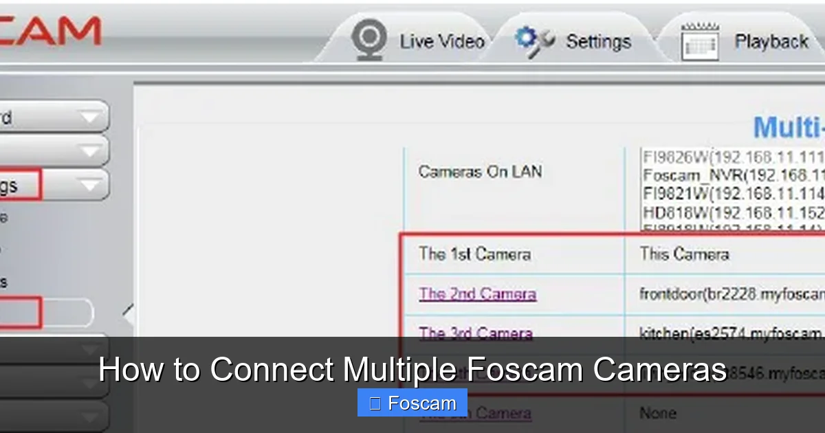How to Connect Multiple Foscam Cameras