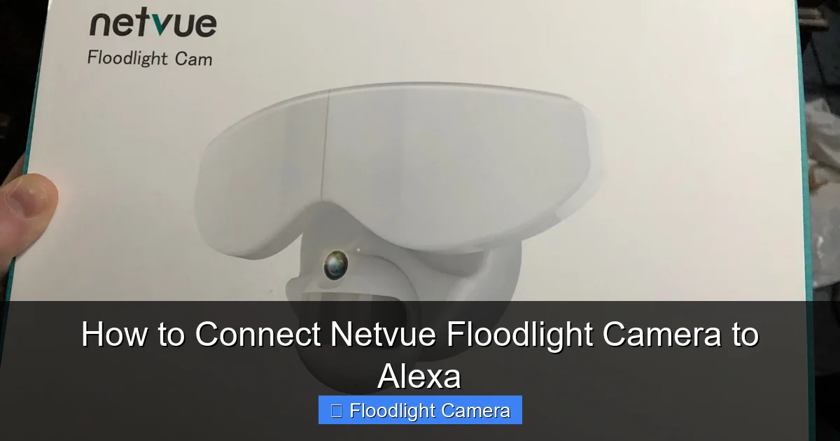 How to Connect Netvue Floodlight Camera to Alexa
