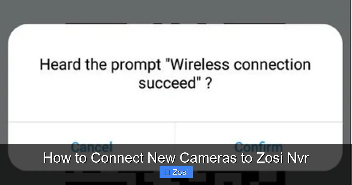 How to Connect New Cameras to Zosi Nvr