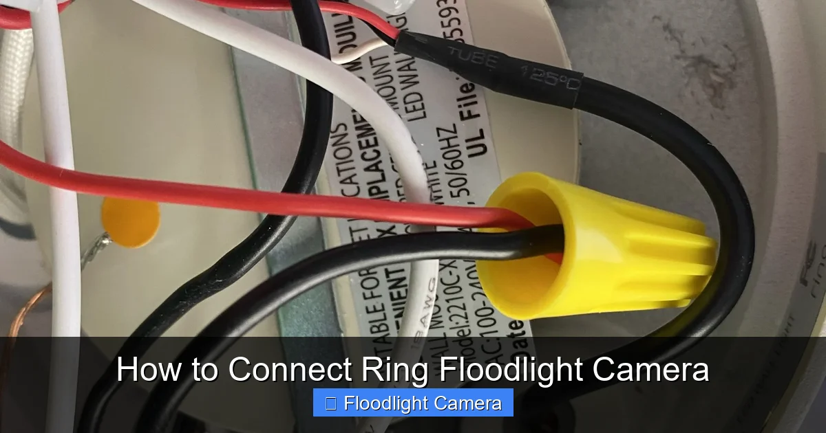 How to Connect Ring Floodlight Camera