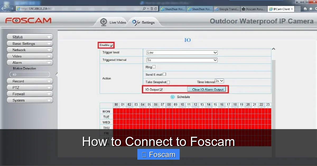 How to Connect to Foscam