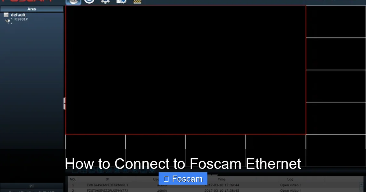 How to Connect to Foscam Ethernet
