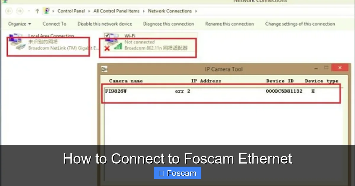 How to Connect to Foscam Ethernet