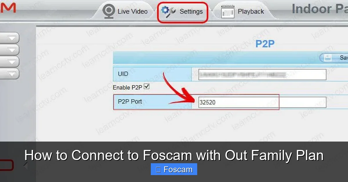 How to Connect to Foscam with Out Family Plan