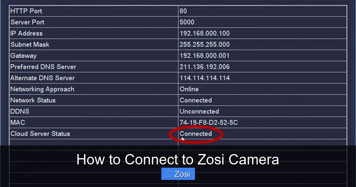 How to Connect to Zosi Camera