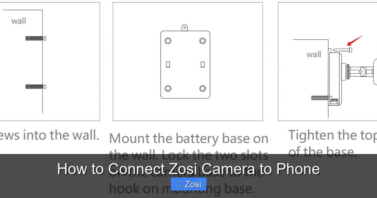 How to Connect Zosi Camera to Phone