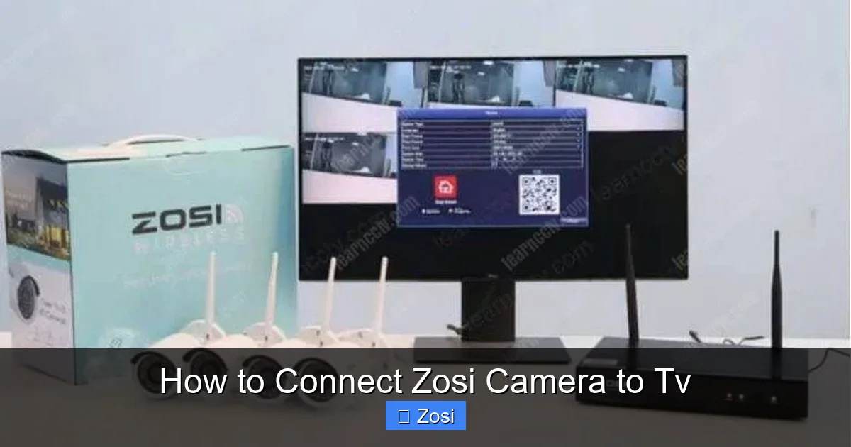 How to Connect Zosi Camera to Tv