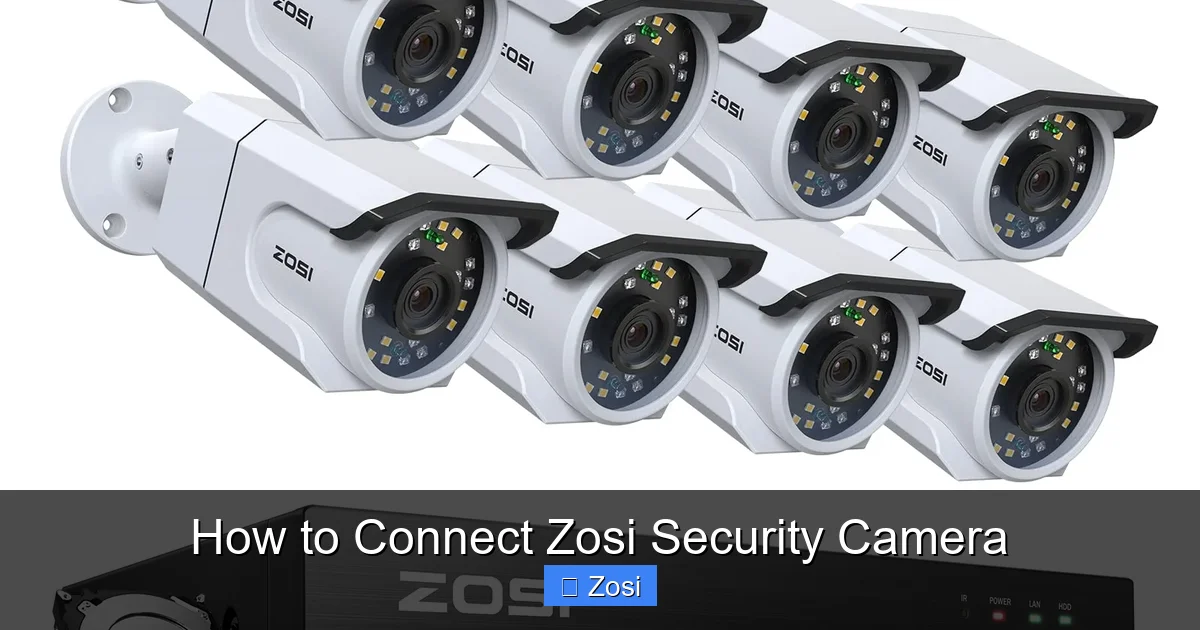 How to Connect Zosi Security Camera