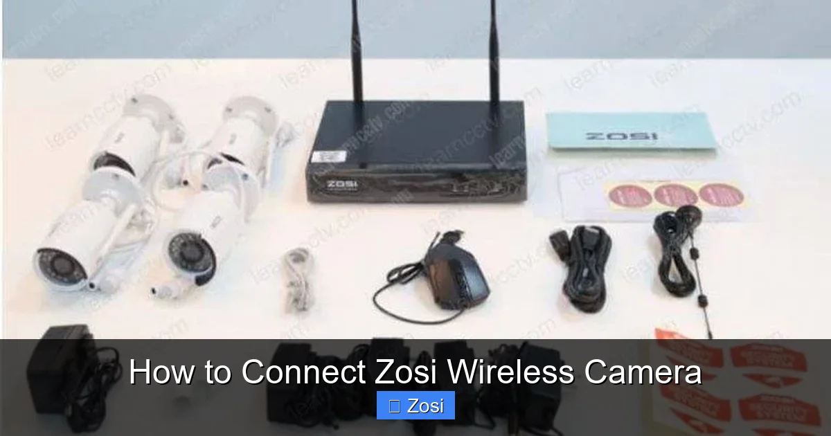 How to Connect Zosi Wireless Camera