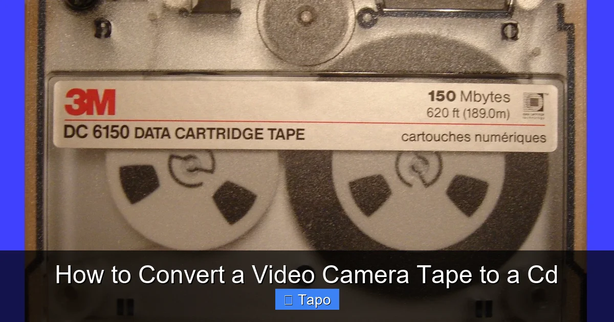 How to Convert a Video Camera Tape to a Cd