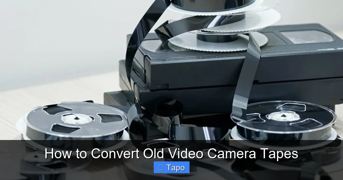 How to Convert Old Video Camera Tapes