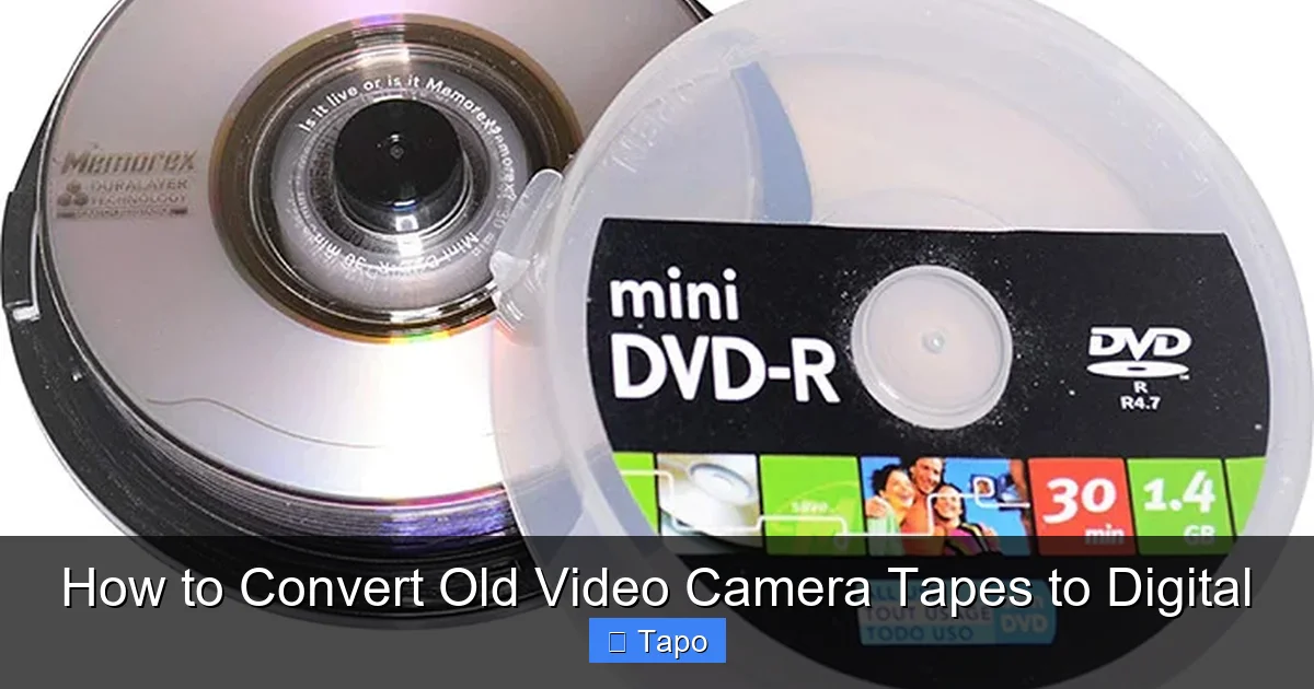 How to Convert Old Video Camera Tapes to Digital