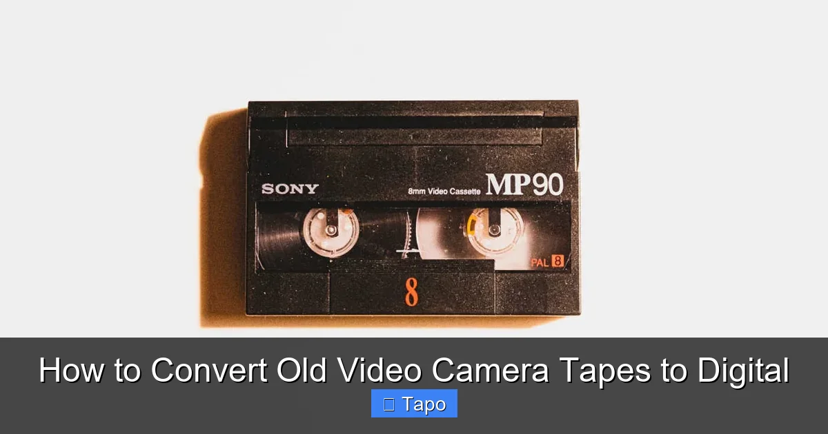 How to Convert Old Video Camera Tapes to Digital