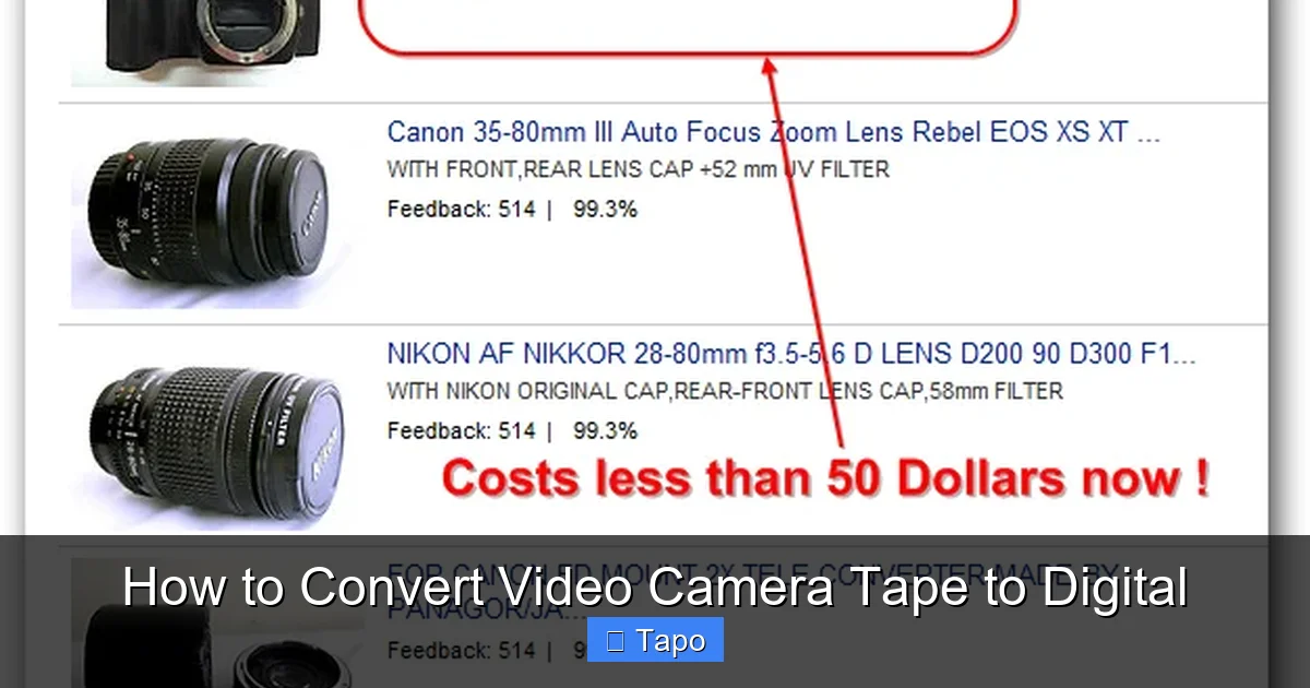 How to Convert Video Camera Tape to Digital
