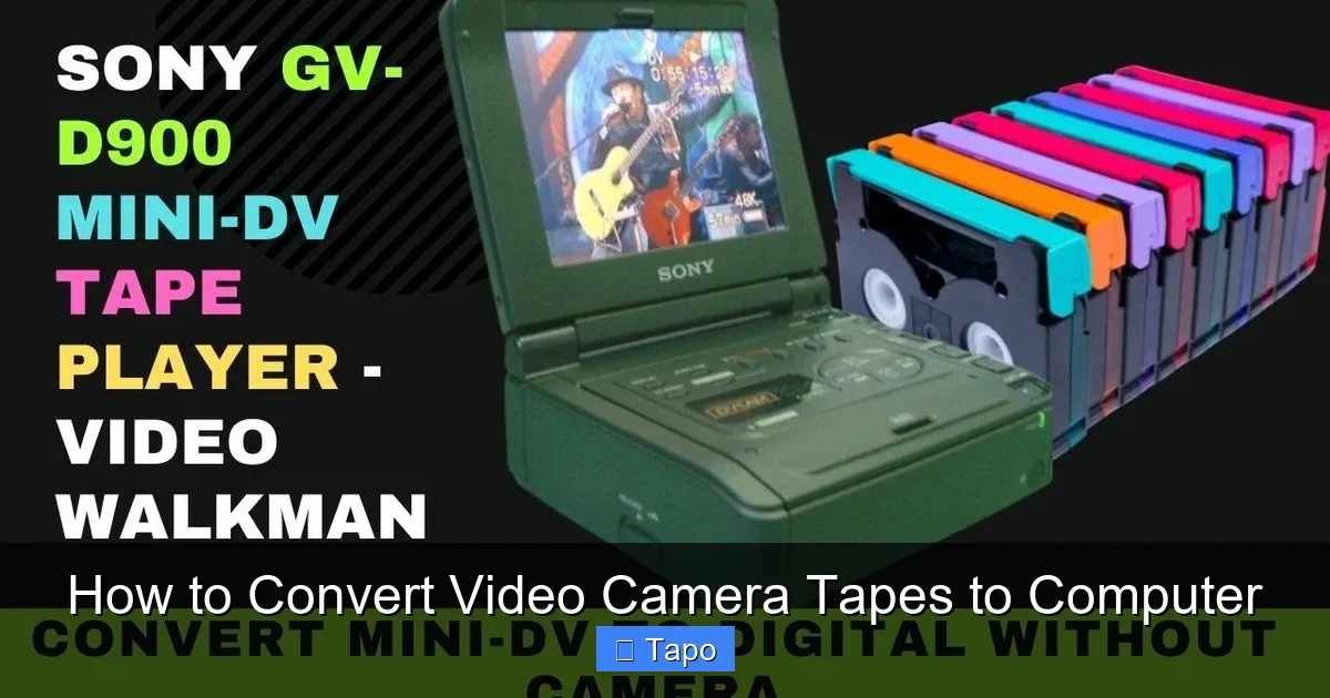 How to Convert Video Camera Tapes to Computer