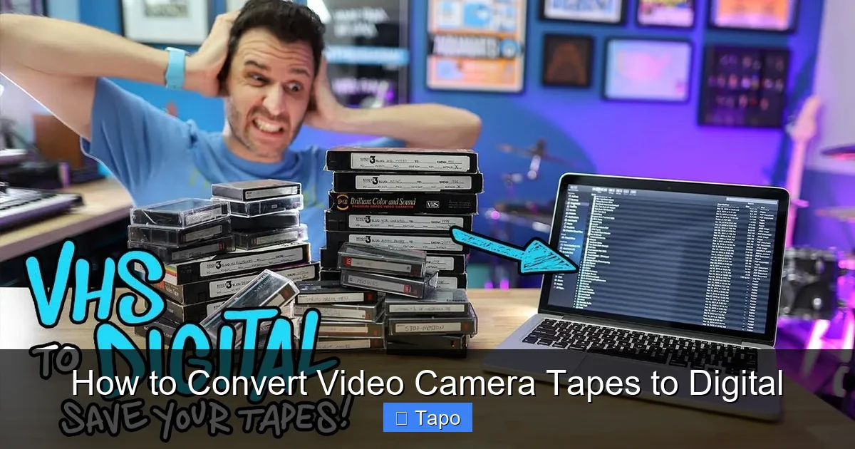 How to Convert Video Camera Tapes to Digital