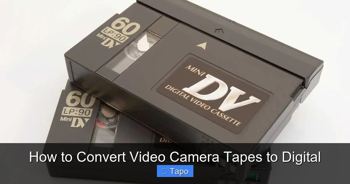 How to Convert Video Camera Tapes to Digital
