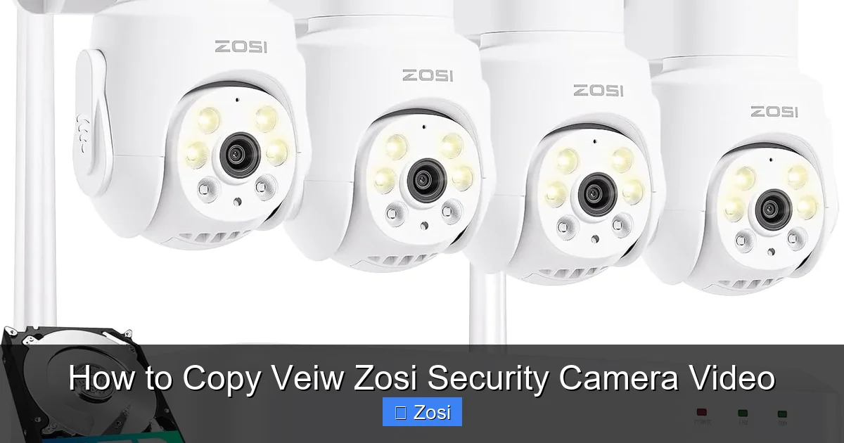 How to Copy Veiw Zosi Security Camera Video