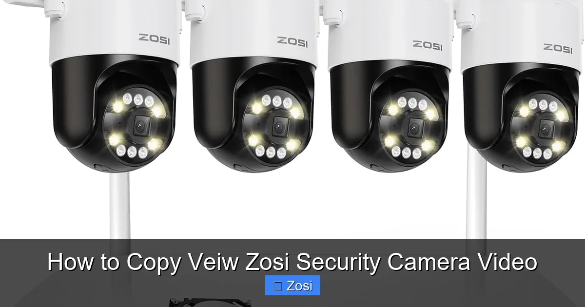 How to Copy Veiw Zosi Security Camera Video