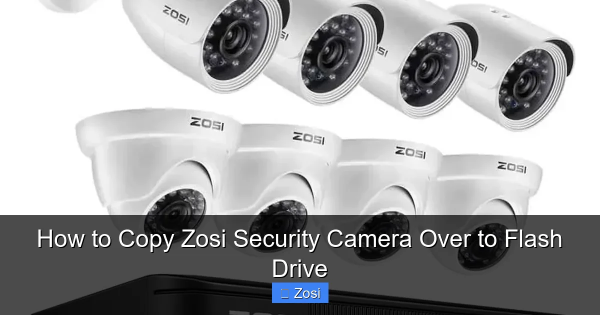 How to Copy Zosi Security Camera Over to Flash Drive