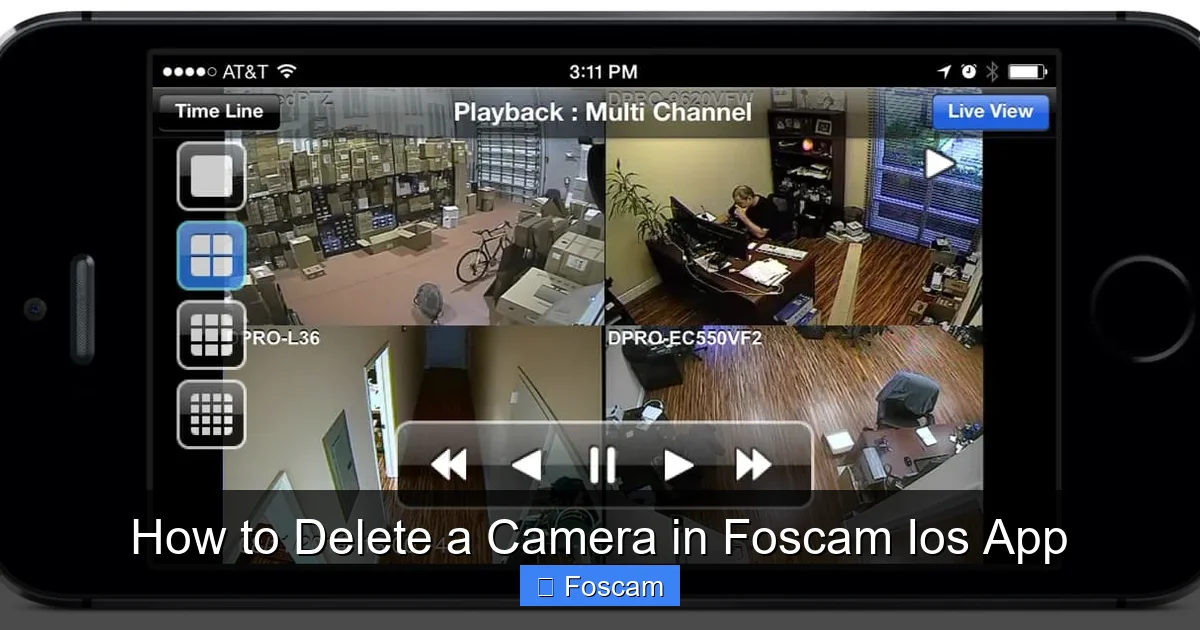 How to Delete a Camera in Foscam Ios App