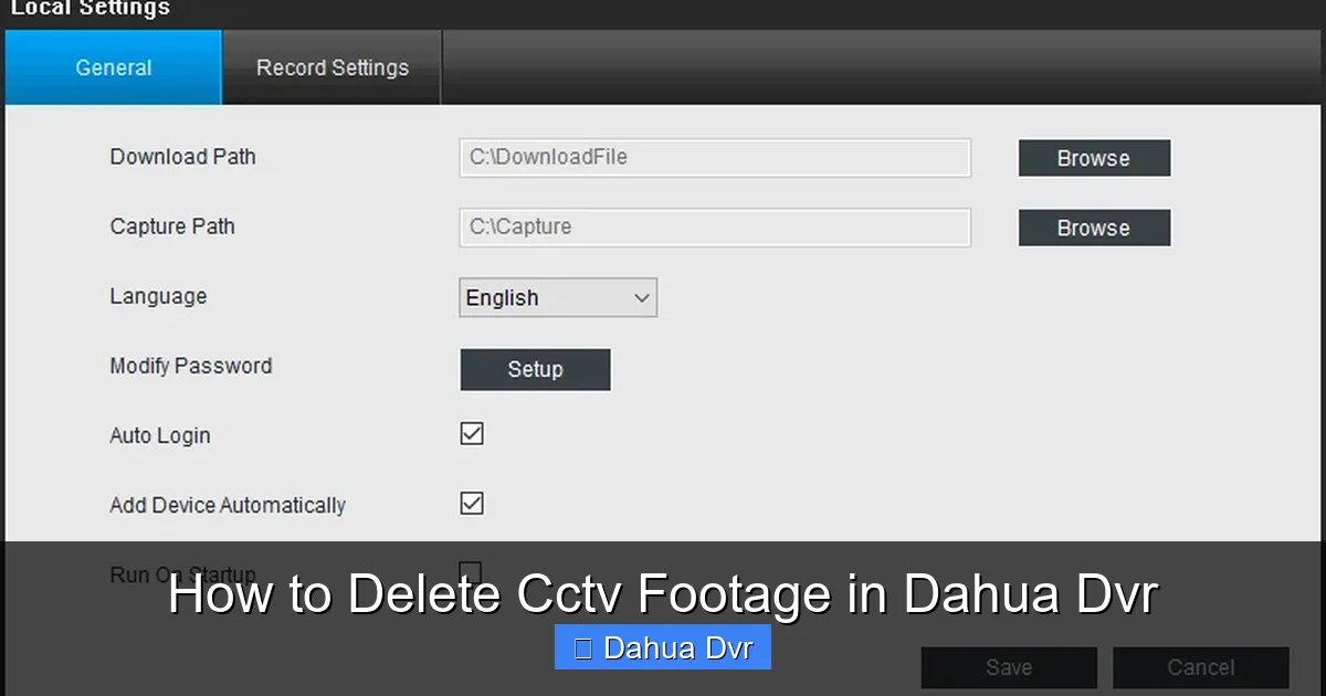 How to Delete Cctv Footage in Dahua Dvr