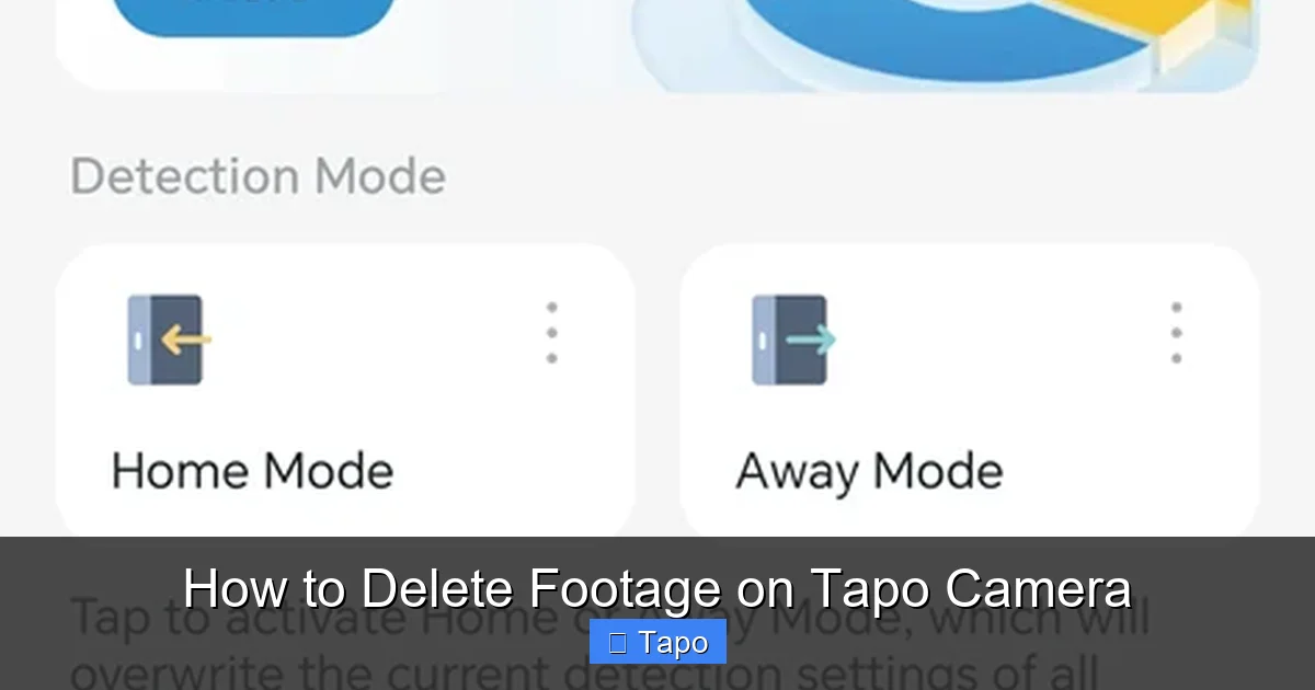 How to Delete Footage on Tapo Camera