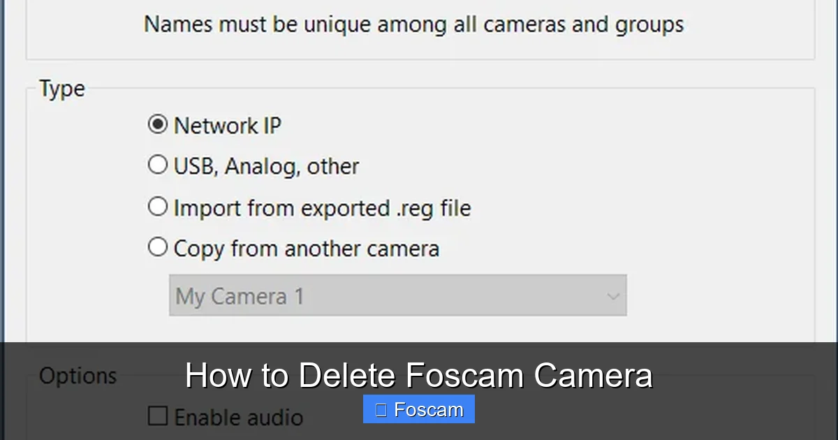 How to Delete Foscam Camera