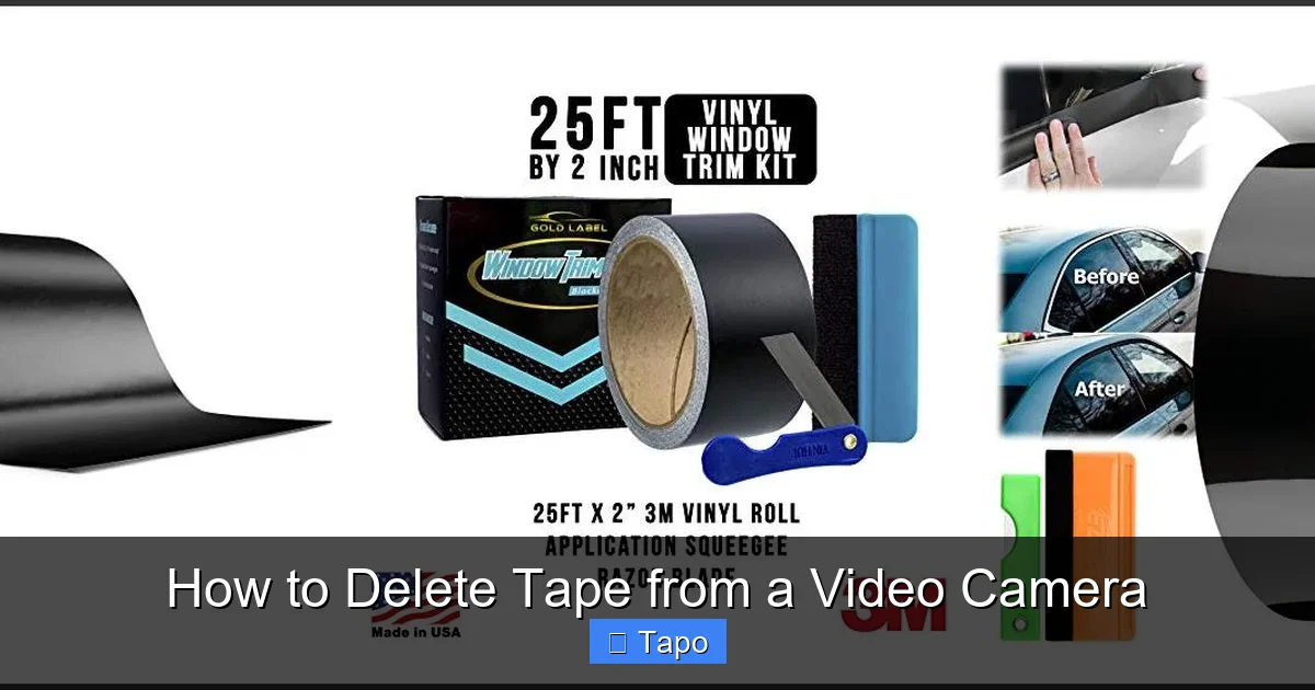 How to Delete Tape from a Video Camera