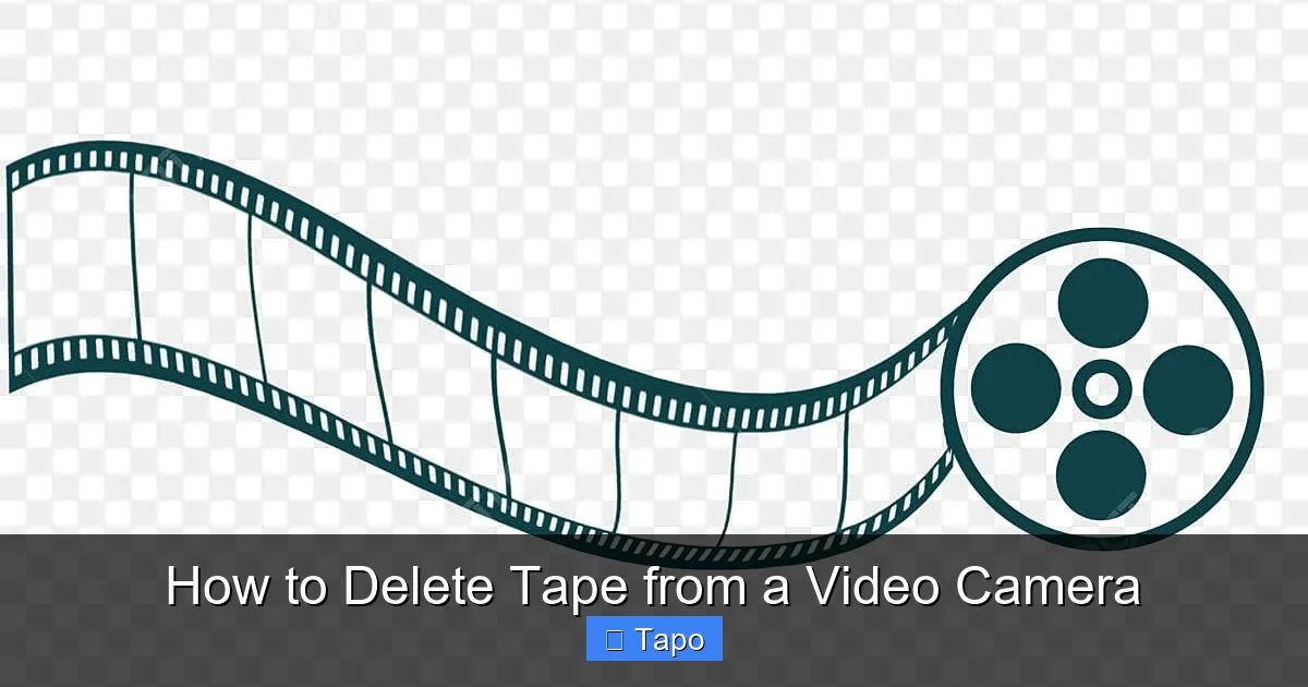 How to Delete Tape from a Video Camera