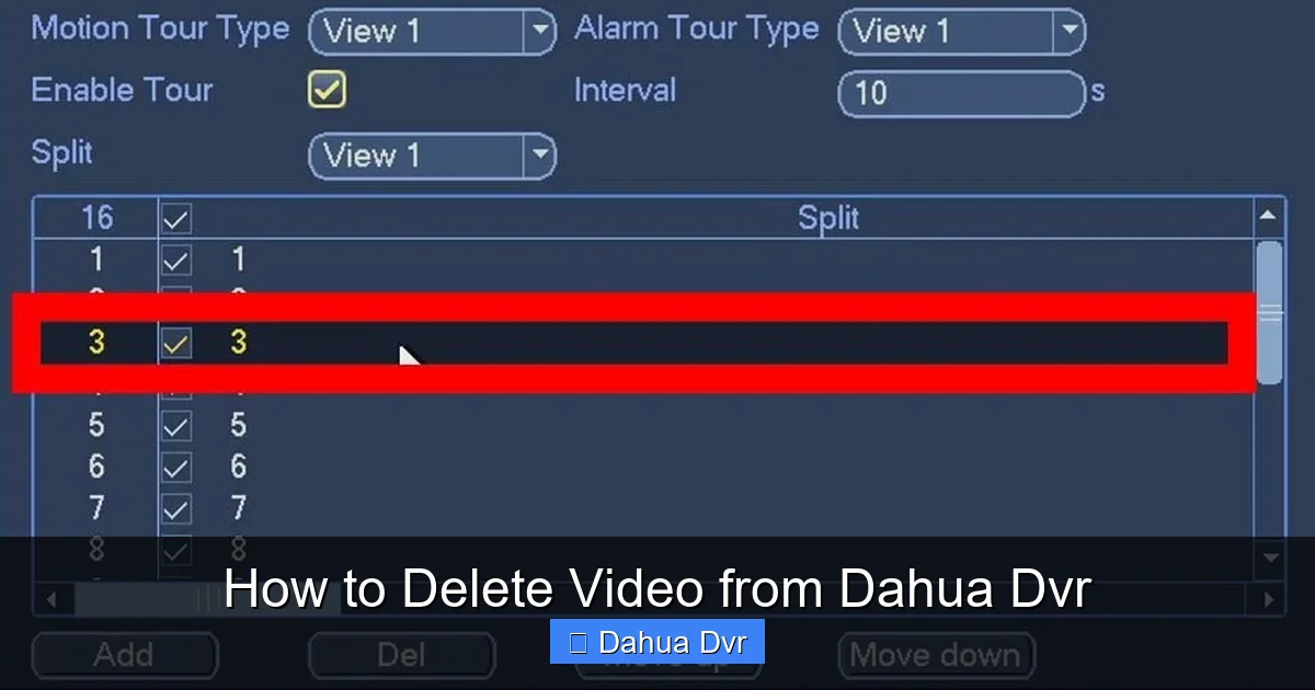 How to Delete Video from Dahua Dvr