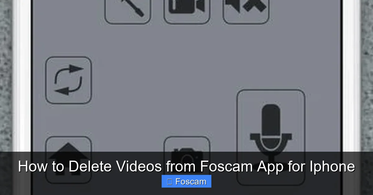 How to Delete Videos from Foscam App for Iphone