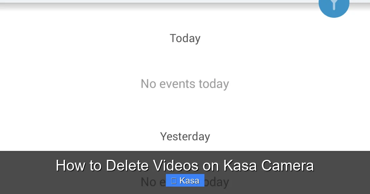How to Delete Videos on Kasa Camera
