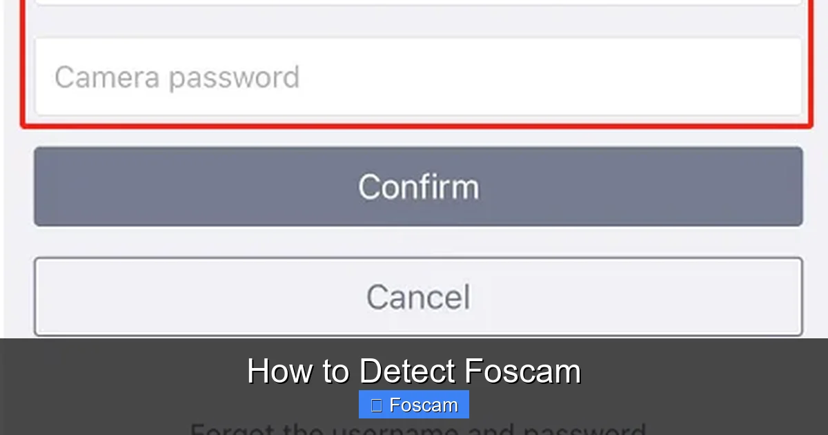 How to Detect Foscam