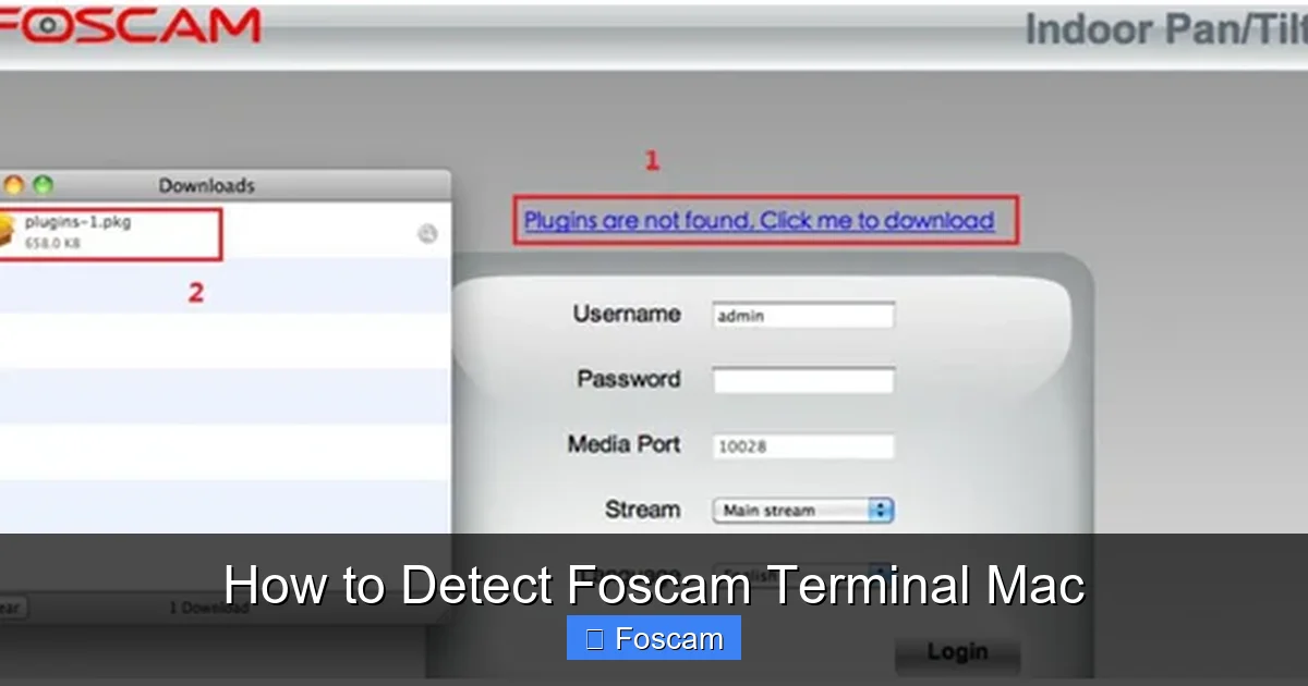 How to Detect Foscam Terminal Mac