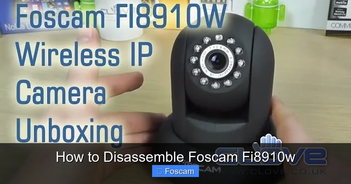 How to Disassemble Foscam Fi8910w