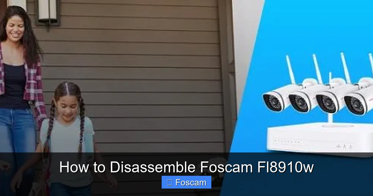 How to Disassemble Foscam Fl8910w