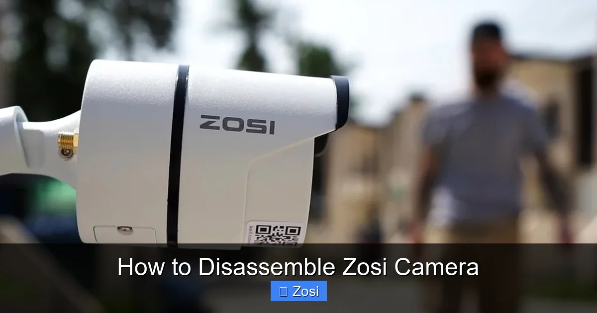 How to Disassemble Zosi Camera
