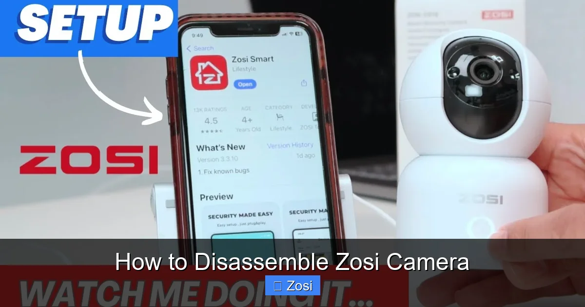 How to Disassemble Zosi Camera
