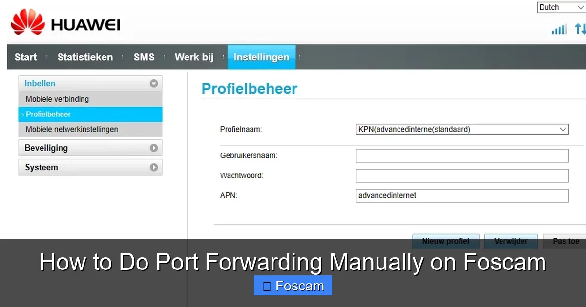 How to Do Port Forwarding Manually on Foscam