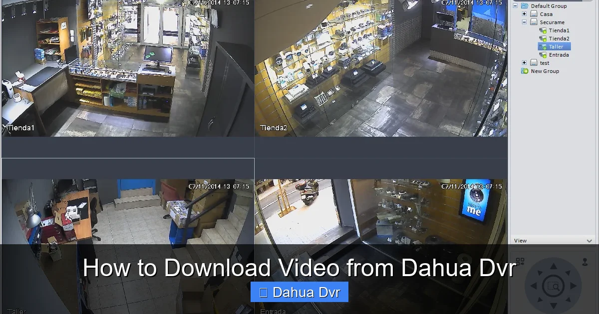 How to Download Video from Dahua Dvr
